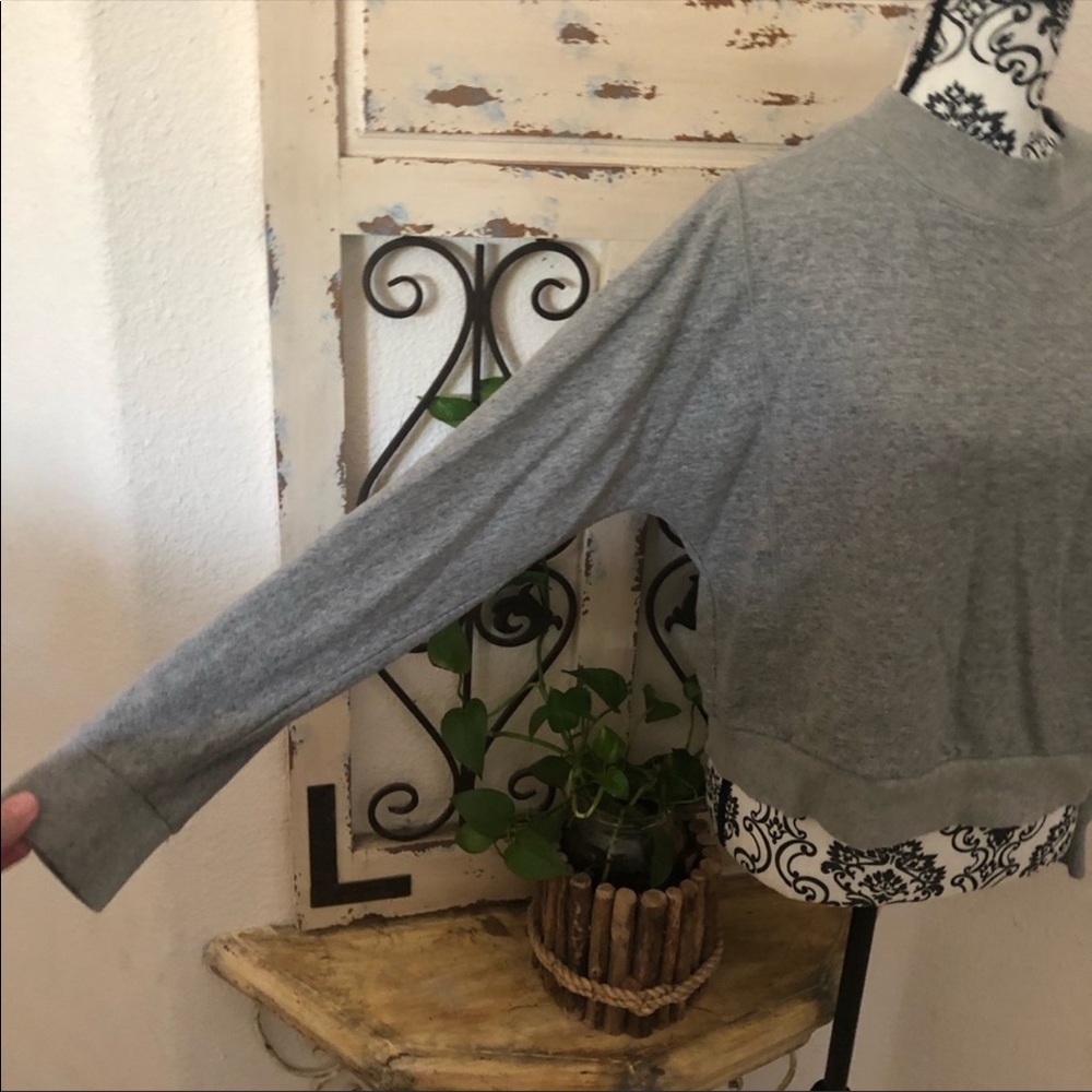 ⭐️SOLD Everlane gray high crew neck sweatshirt - Picture 3 of 9